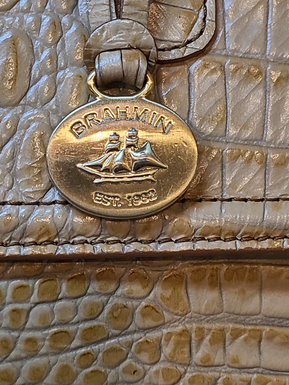 Brahmin Vintage Selia Melbourne Satchel Shoulder Bag Guc With COA - Picture 3 of 16